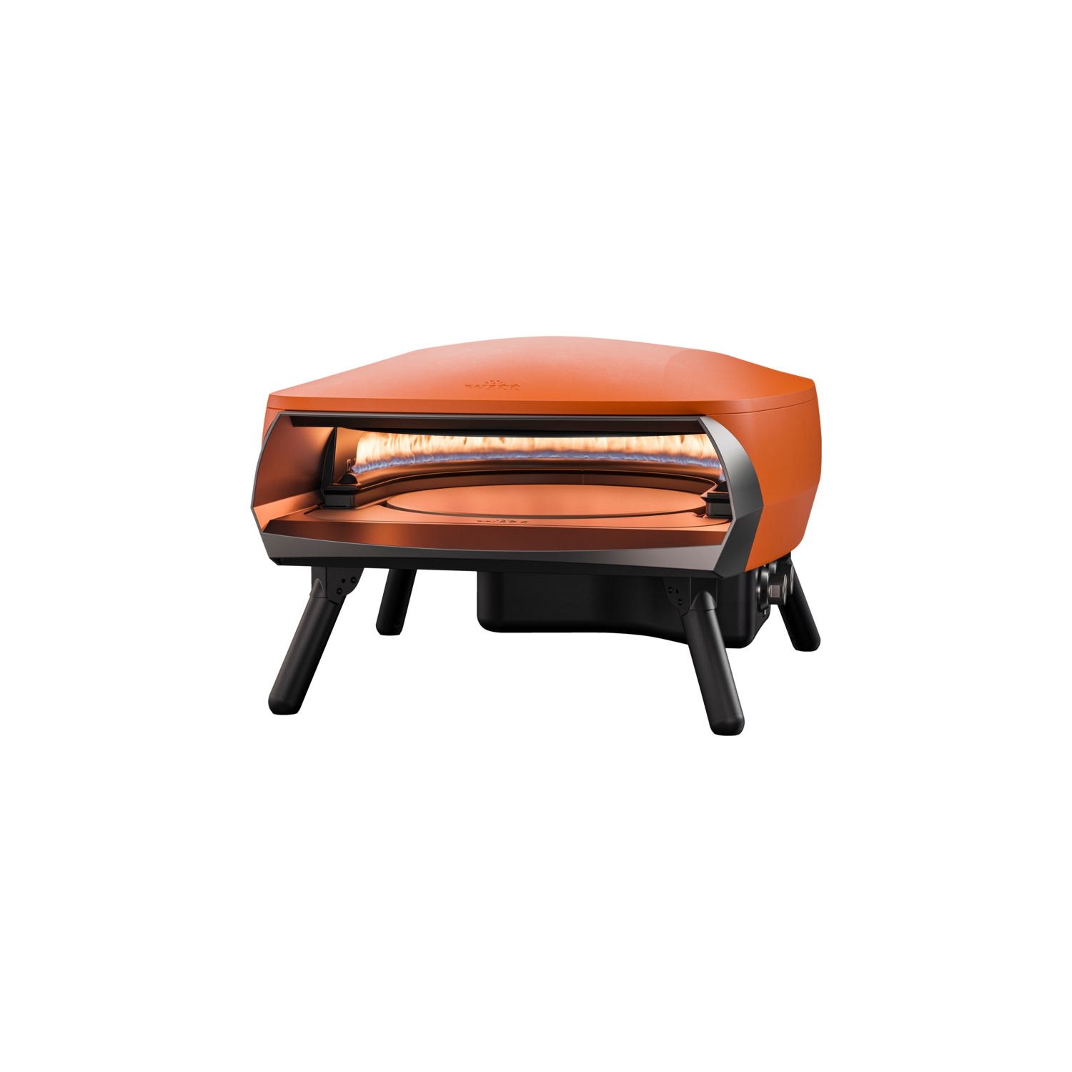 16” Witt Rotante 2 Burner Pizza Oven with rotating stone - Orange