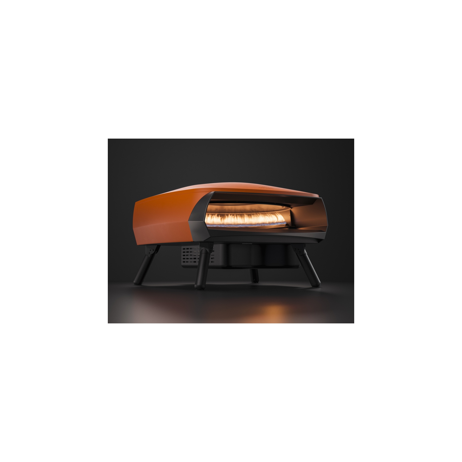 16” Witt Rotante 2 Burner Pizza Oven with rotating stone - Orange