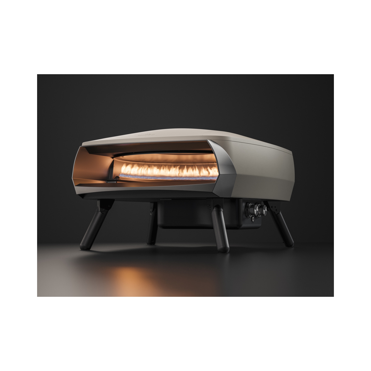 Four à pizza de 16&nbsp;po à 2 brûleurs Rotante de Witt avec pierre rotative - Pierre