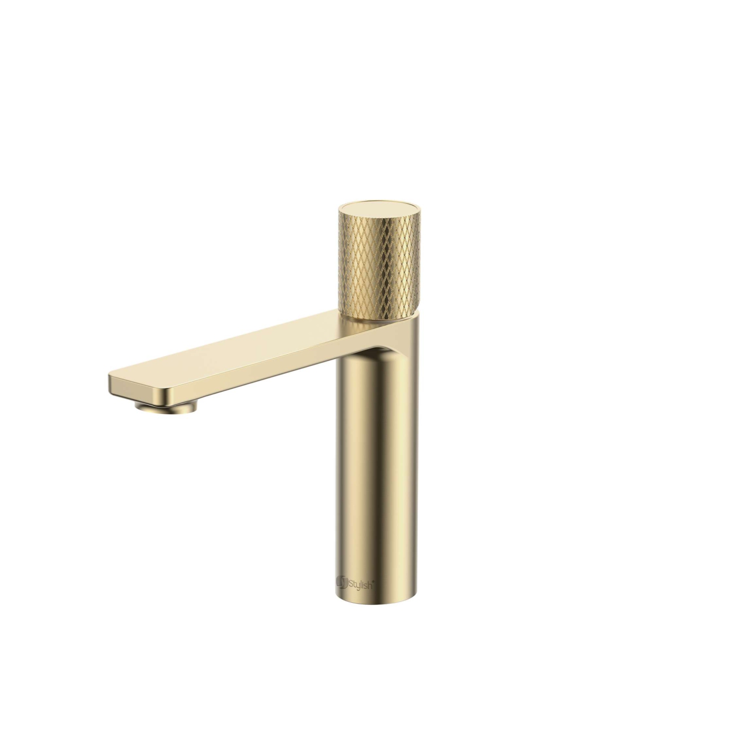 Stylish Riela Single Handle 7 1/2" Brushed Gold Bathroom Faucet B-104G