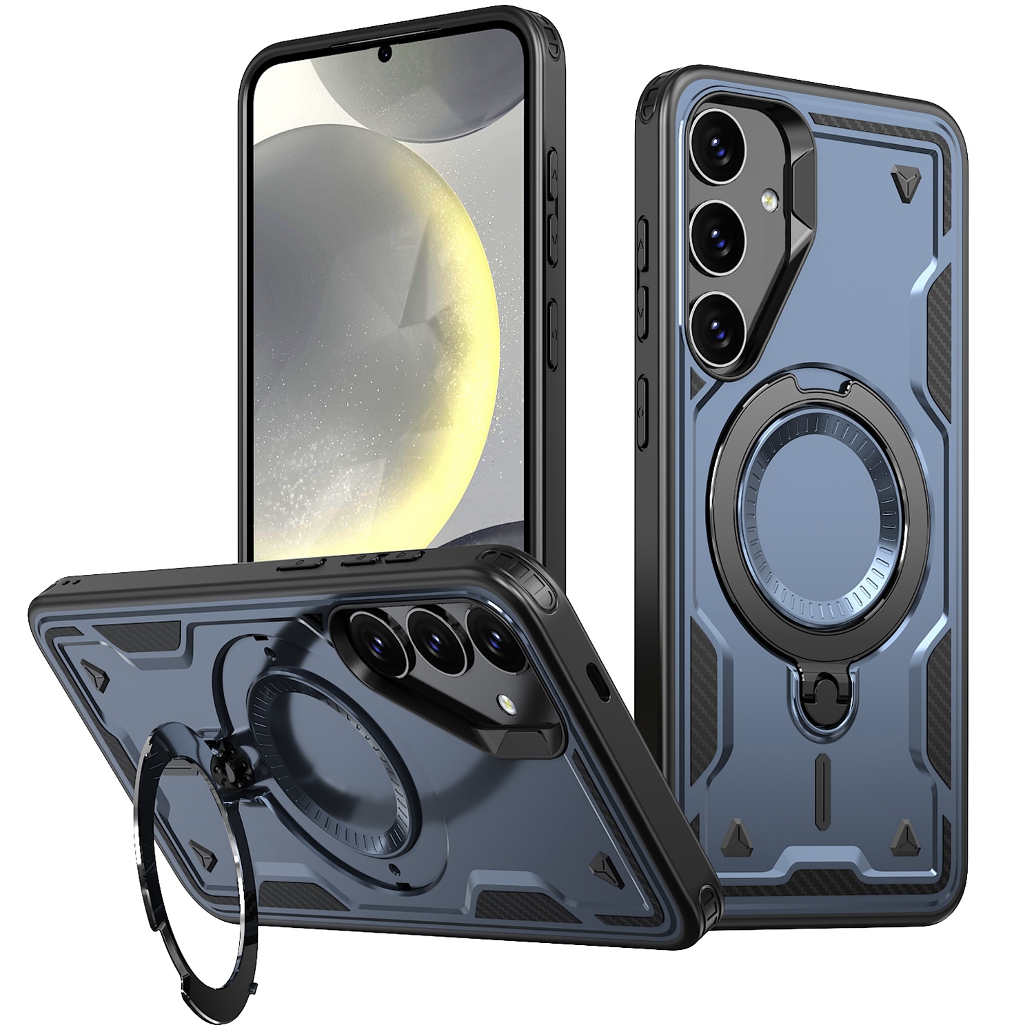 XCRS – Étui Defender avec MagSafe, support magnétique en métal pour anneau antichoc pour Samsung Galaxy A35 5G