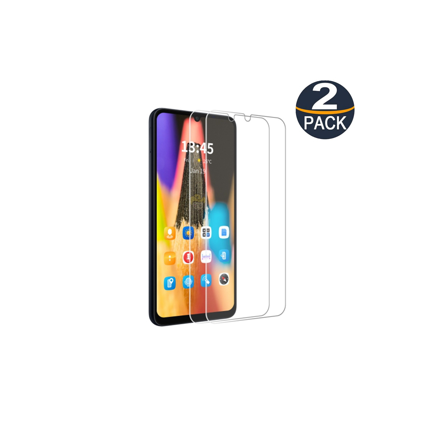 [2 packs] Protecteur d'écran en verre trempé de CSmart pour Samsung Galaxy A17/A16/A26, étui et sans bulles