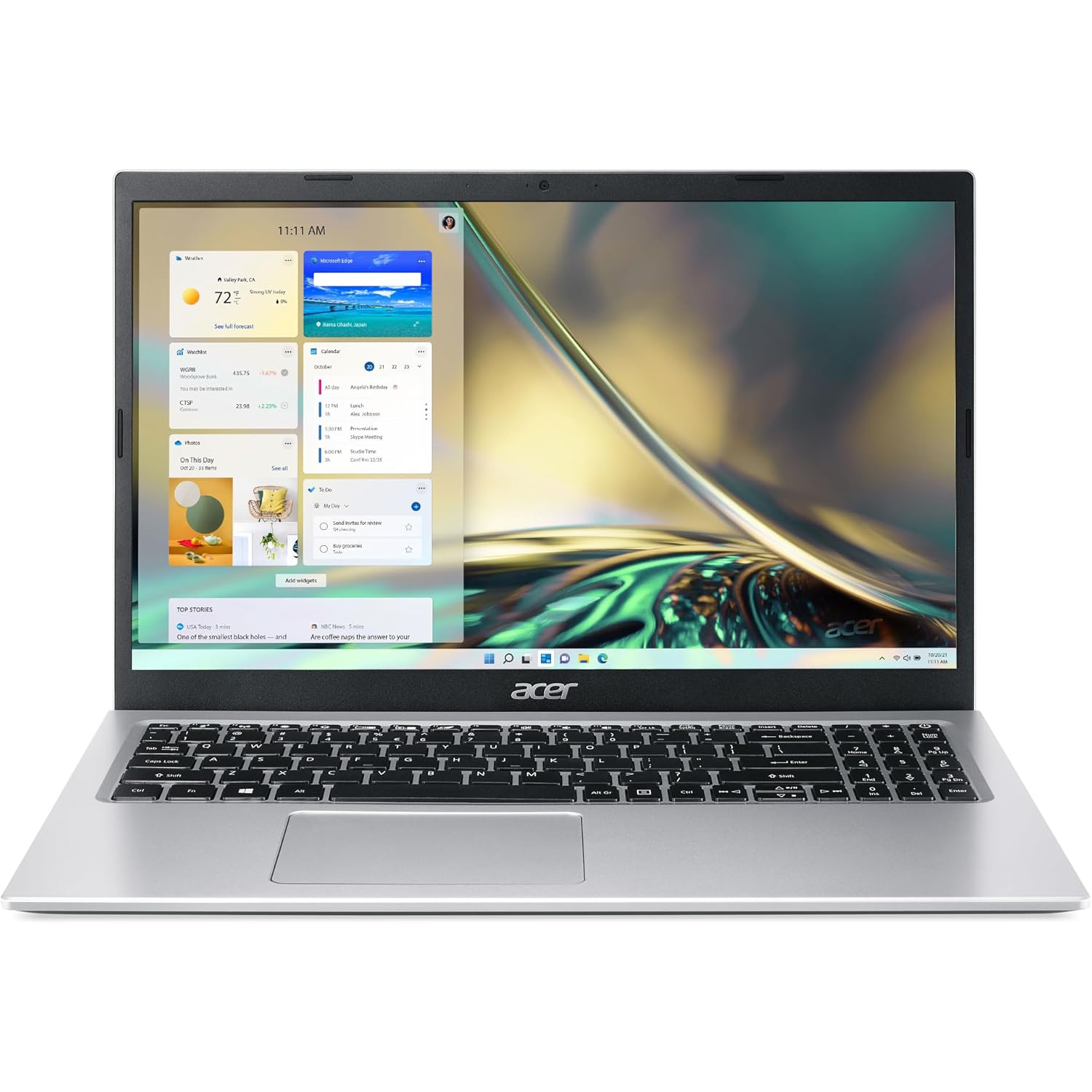 Acer Aspire 3 Slim Laptop | 15.6" Full HD Display | Intel Core i7-1165G7 Processor | Intel Iris Xe Graphics | 36GB DDR4 | 1TB PCIe SSD | Wi-Fi 6 | Windows 11 Home | Pure Silver