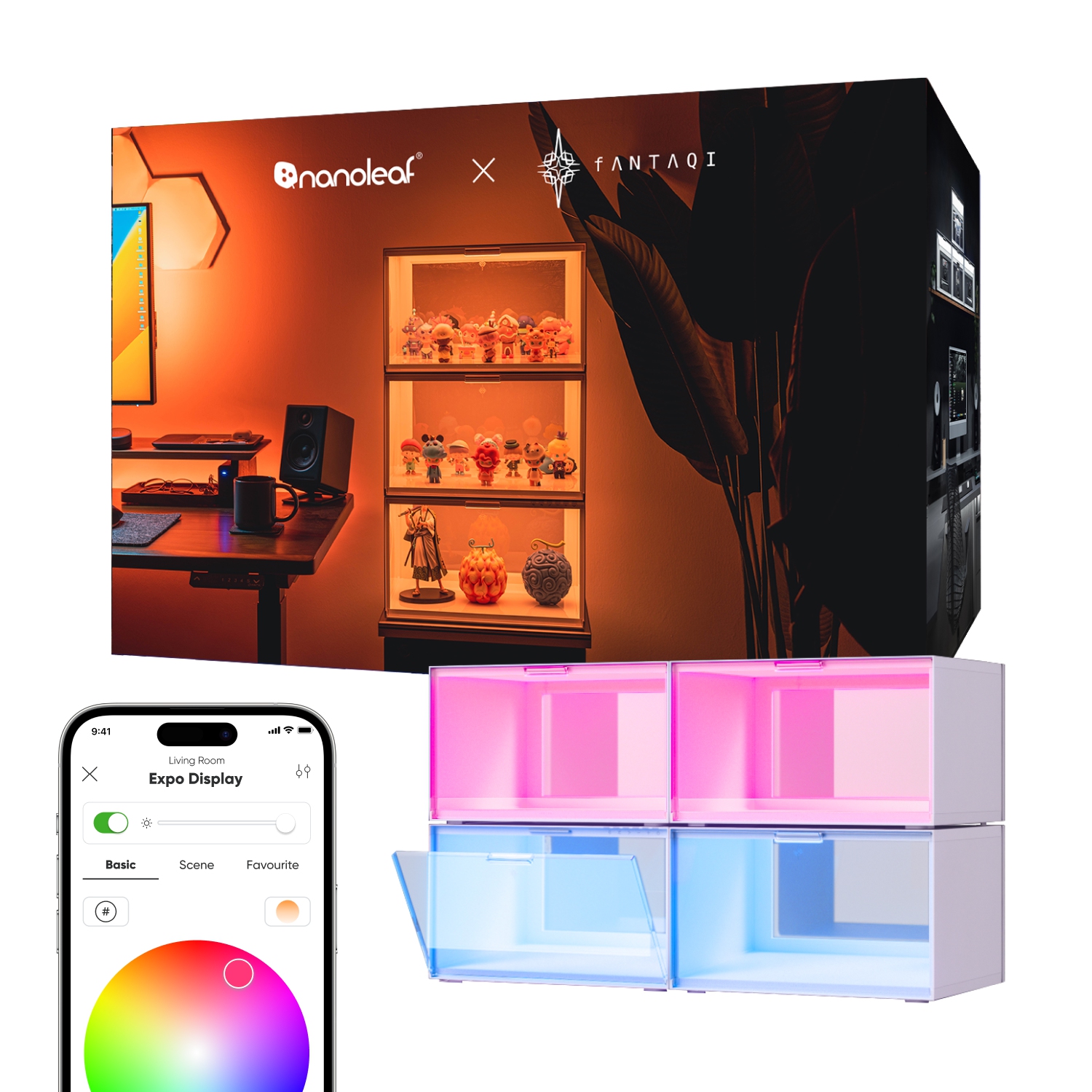 Trousse intelligente pour boîtier de présentoir DEL de Nanoleaf