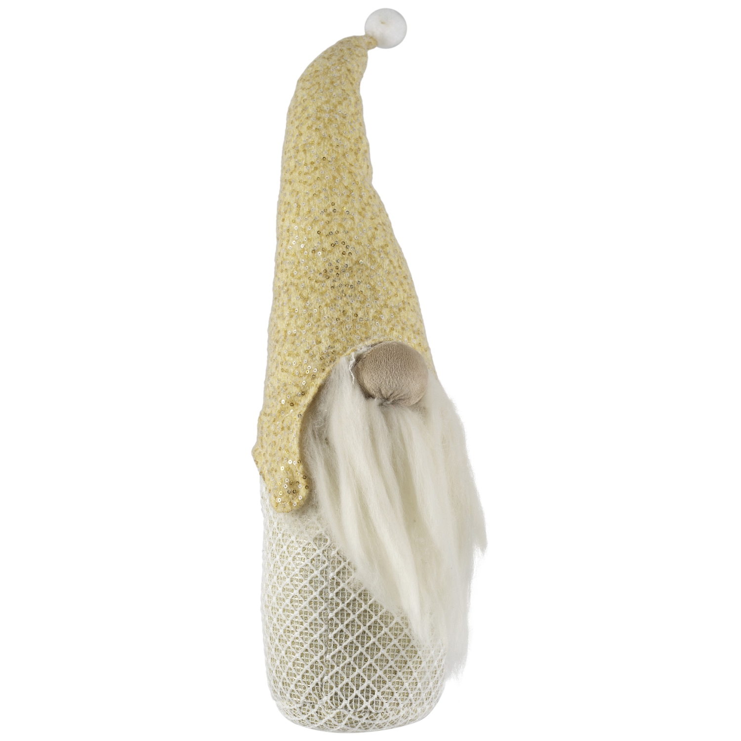 Plush Christmas Gnome with Sequins Tabletop Figure - 17.5"