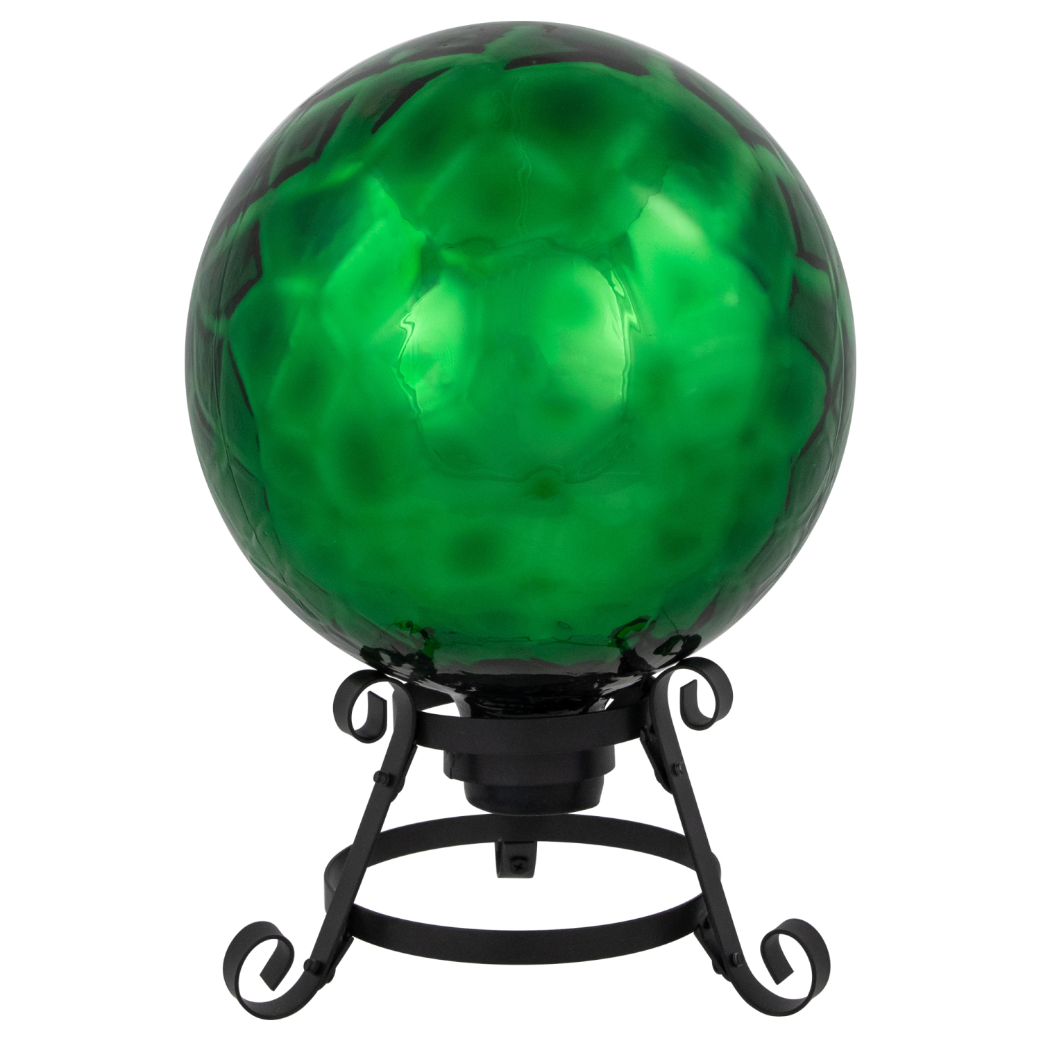 Smooth Turtle Shell Inspired Mirrored Outdoor Garden Gazing Ball - 10" - Green