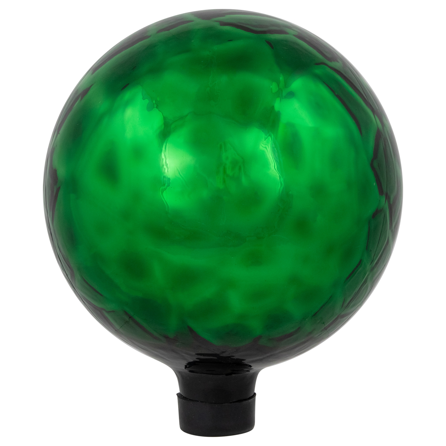 Smooth Turtle Shell Inspired Mirrored Outdoor Garden Gazing Ball - 10" - Green