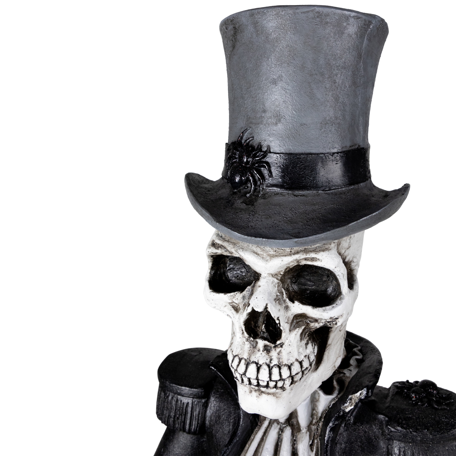 Skeleton Butler with Tray Standing Halloween Statue - 4.5'