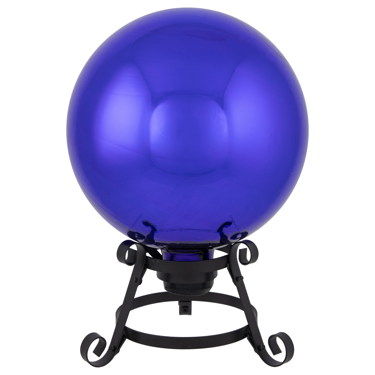 Mirrored Glass Outdoor Garden Gazing Ball - 10" - Blue