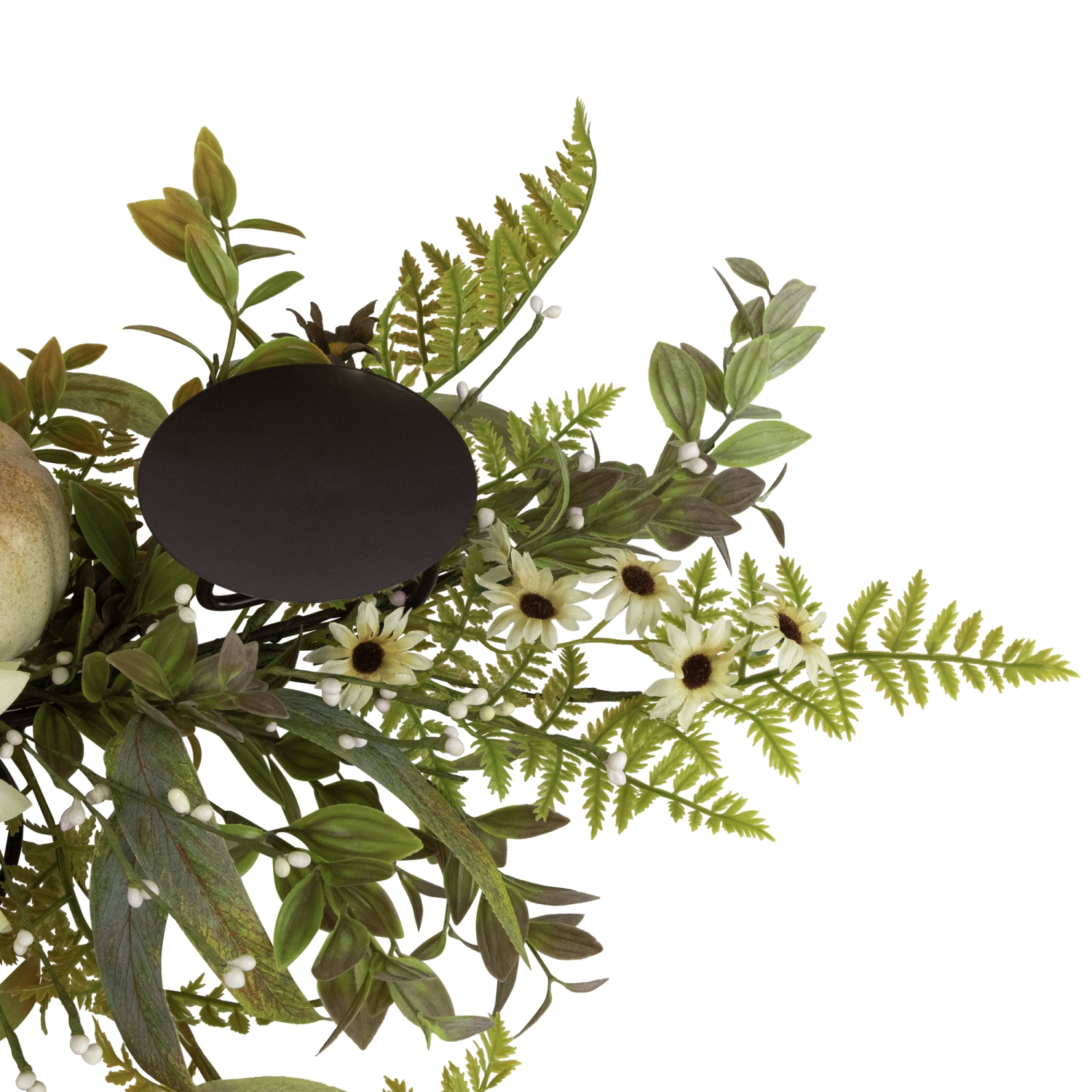 Sunflowers and Pumpkins Fall Harvest Triple Pillar Candleholder - 28"