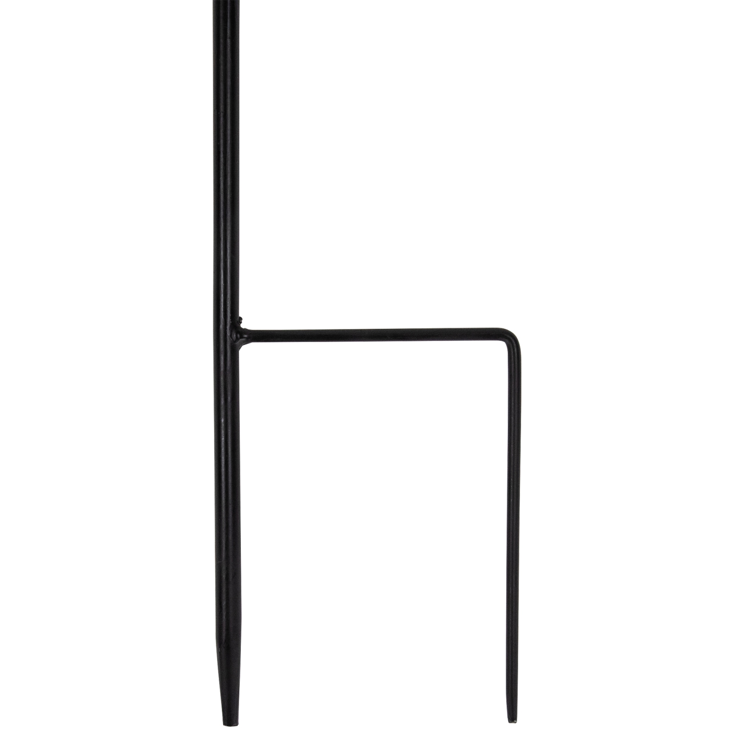 Bee Metal Outdoor Garden Stake - 23" - Black and Yellow