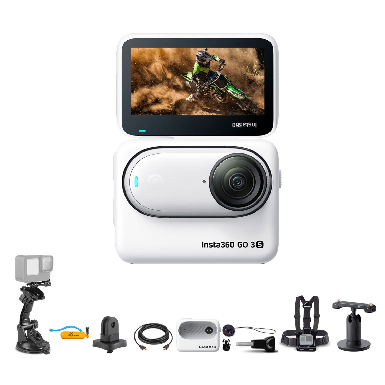 Insta360 GO 3S Small Action Camera + 50-in-1 Accessory Kit