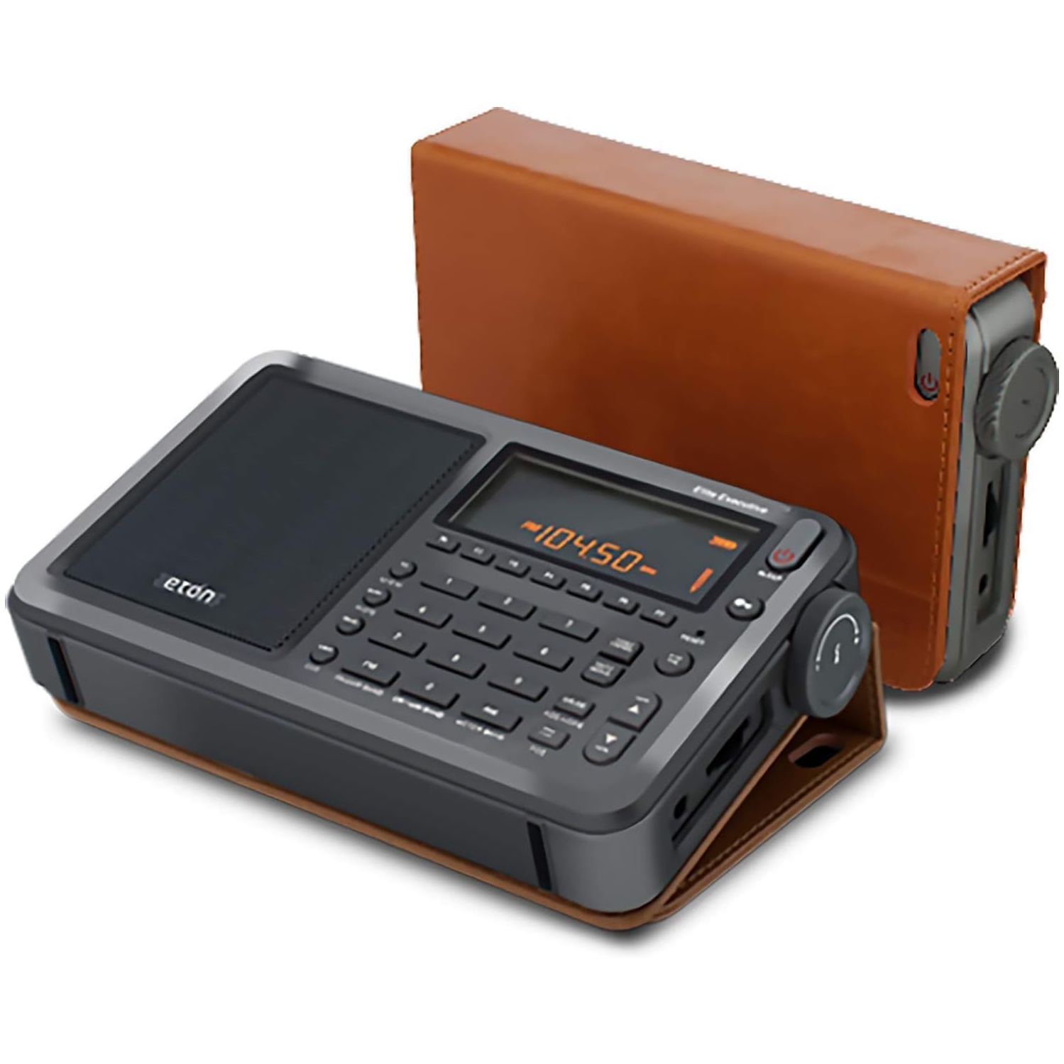 Eton Elite Executive AM/FM/Aircraft Band/SSB/Shortwave Radio with RDS & Custom Leather Carry Cover -Open Box