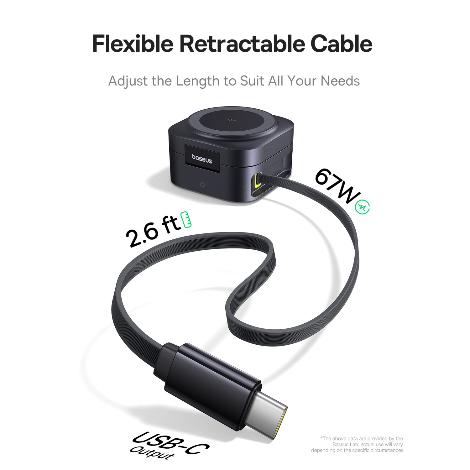 Station de chargement pliable avec chargeur sans fil 67&nbsp;W 2-en-1 de Baseus avec MagSafe pour iPhone 16