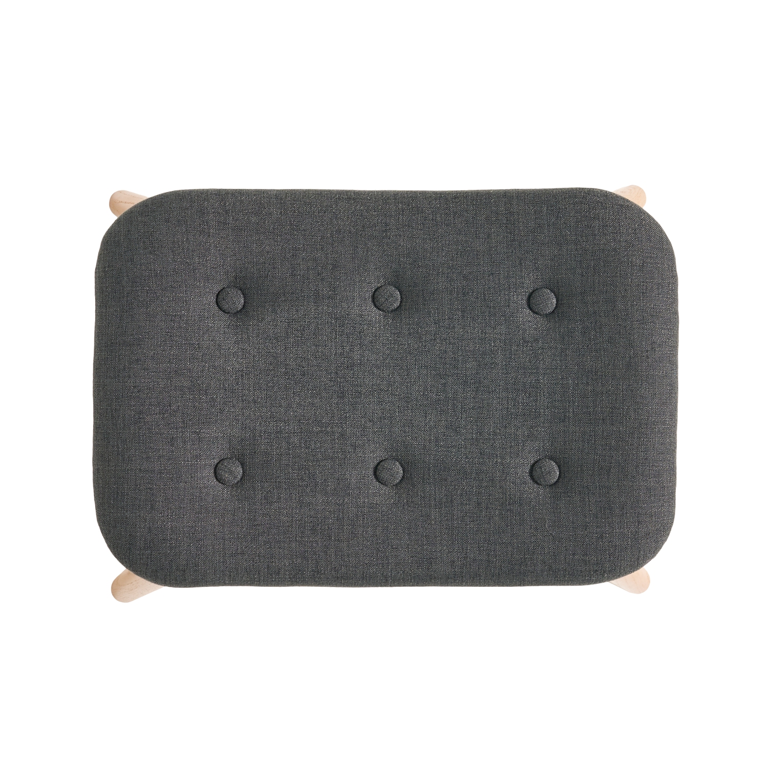 Fauteuil moderne mid Century avec pouf, fauteuil d'appoint capitonné à oreilles avec repose-pieds assorti, tissu recouvert