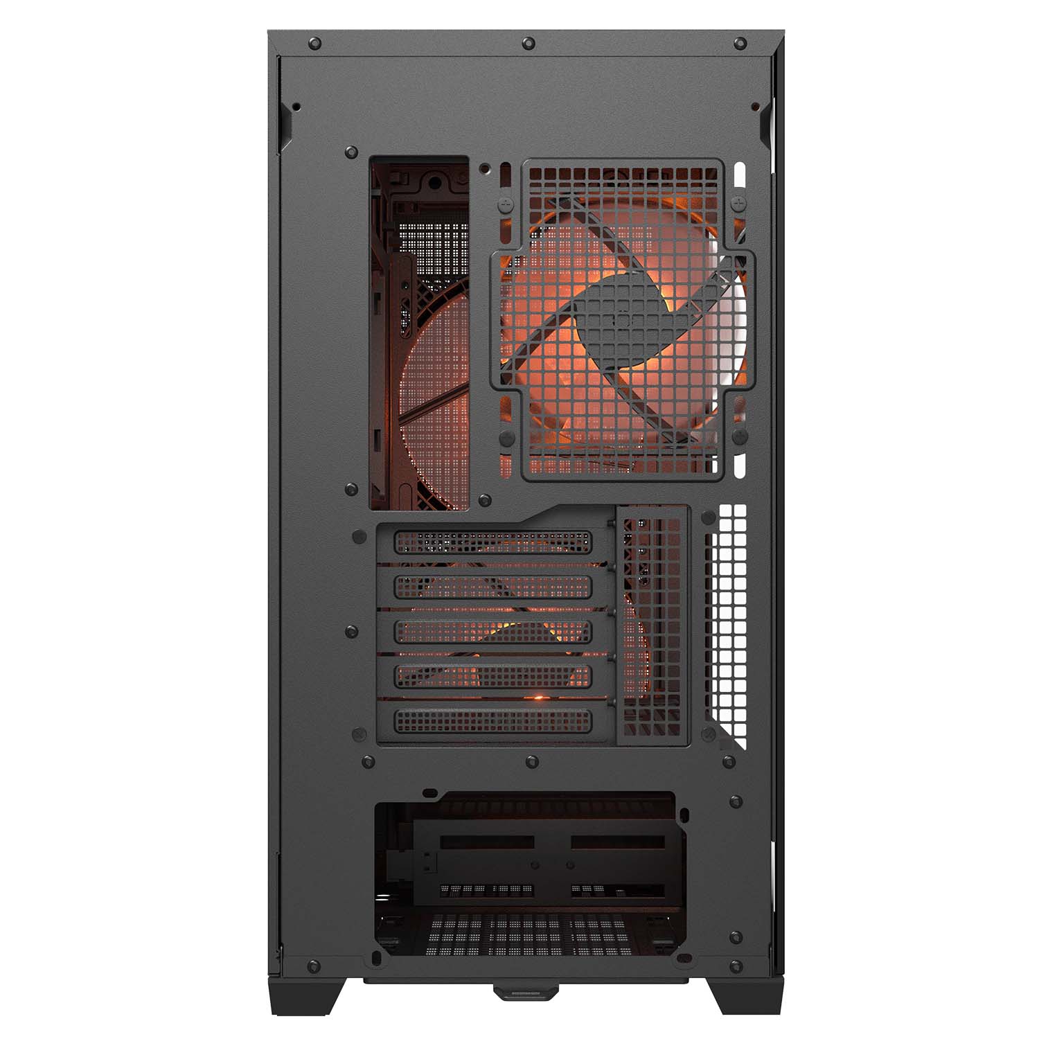 Cougar MX600 RGB Mini ATX Computer Case, Tempered Glass Side Panel, 2 x 160mm / 1 x 120mm ARGB Fans Pre-Installed, Black