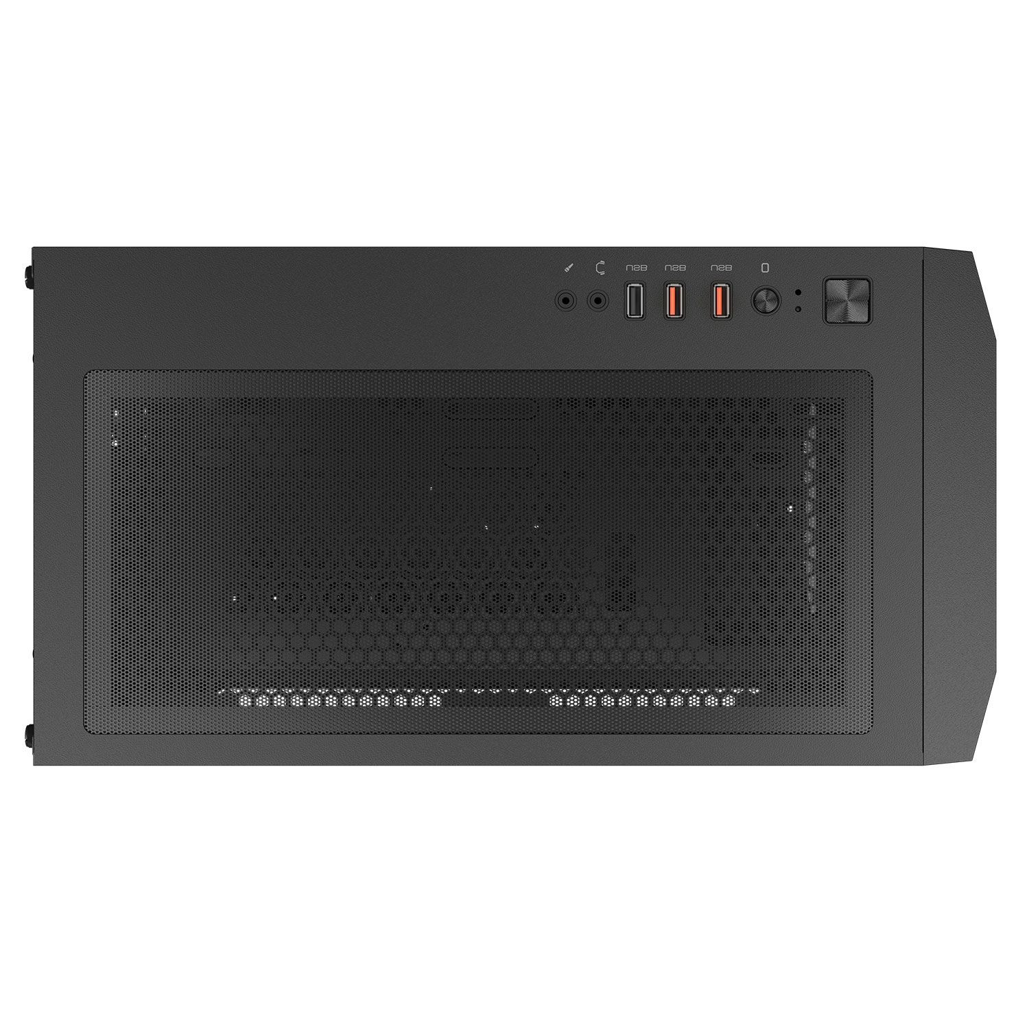 Cougar UNIFACE RGB Mini ATX Computer Case, Tempered Glass Side Panel, 2 x 140mm / 1 x 120mm ARGB Fans Pre-Installed, Black