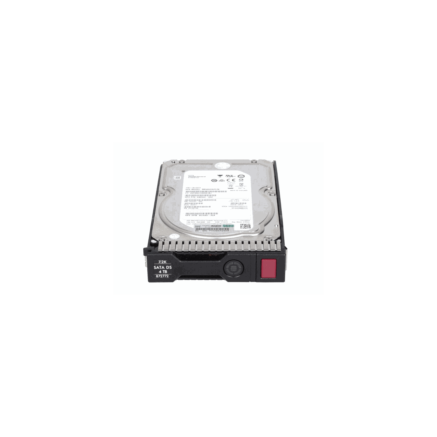 Disque dur SATA Proliant 4&nbsp;To enfichable à chaud de HP - 7200&nbsp;tr/min 6 Go 3,5&nbsp;po LFF - 872772-001 872491-B21