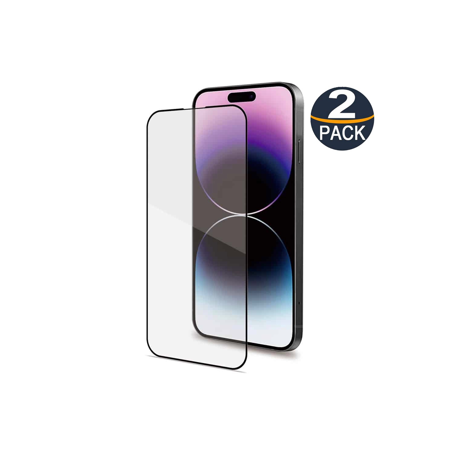 [2 Packs] Full Coverage Tempered Glass Screen Protector for iPhone 16 Pro Max, Case Friendly & Bubble Free