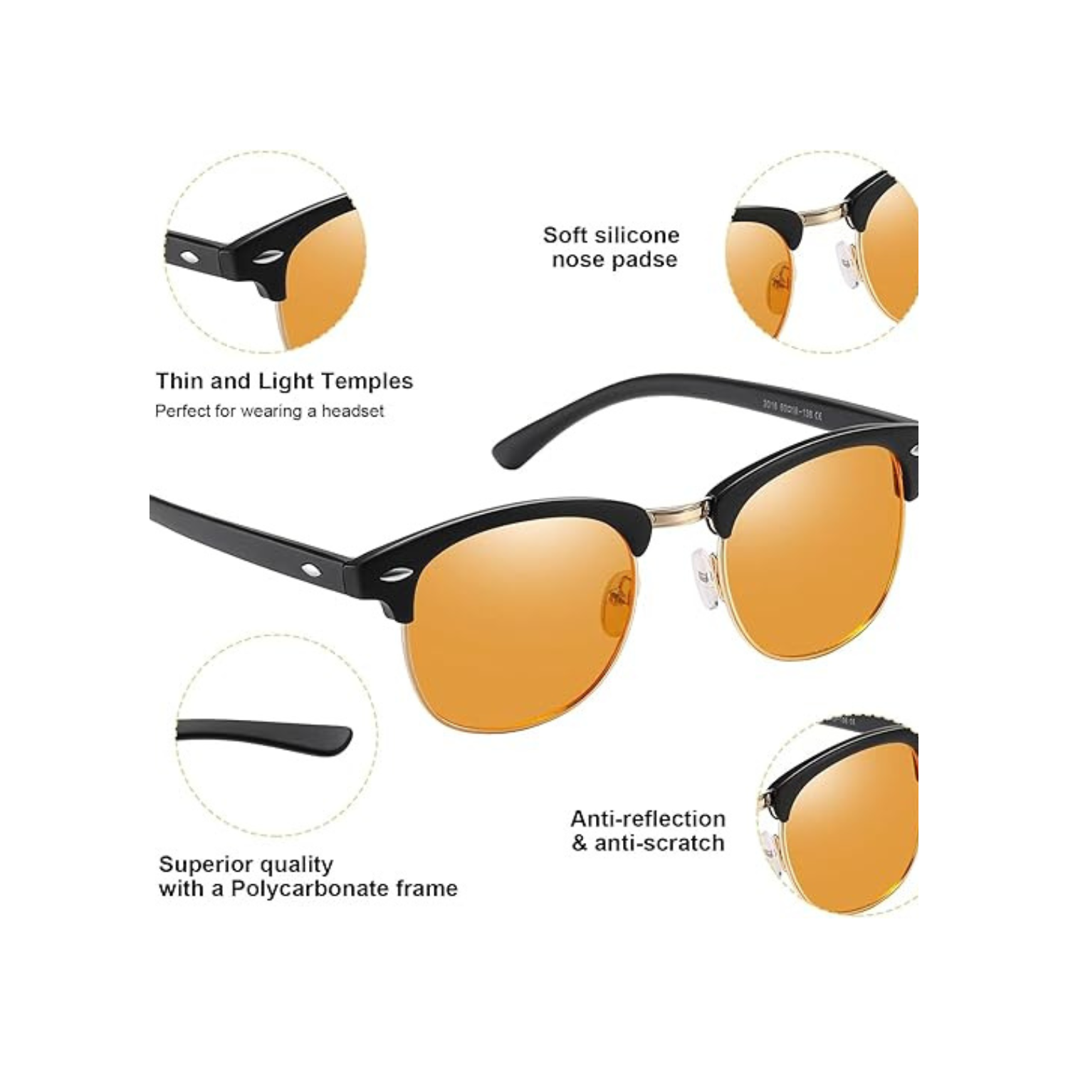 Blue Light Blocking Glasses For Women Men Computer Gaming Glasses - 99.9% Blue Light Glasses UV400 Anti Glare Fatigue And Eyestrain Gamer Eyeglasses