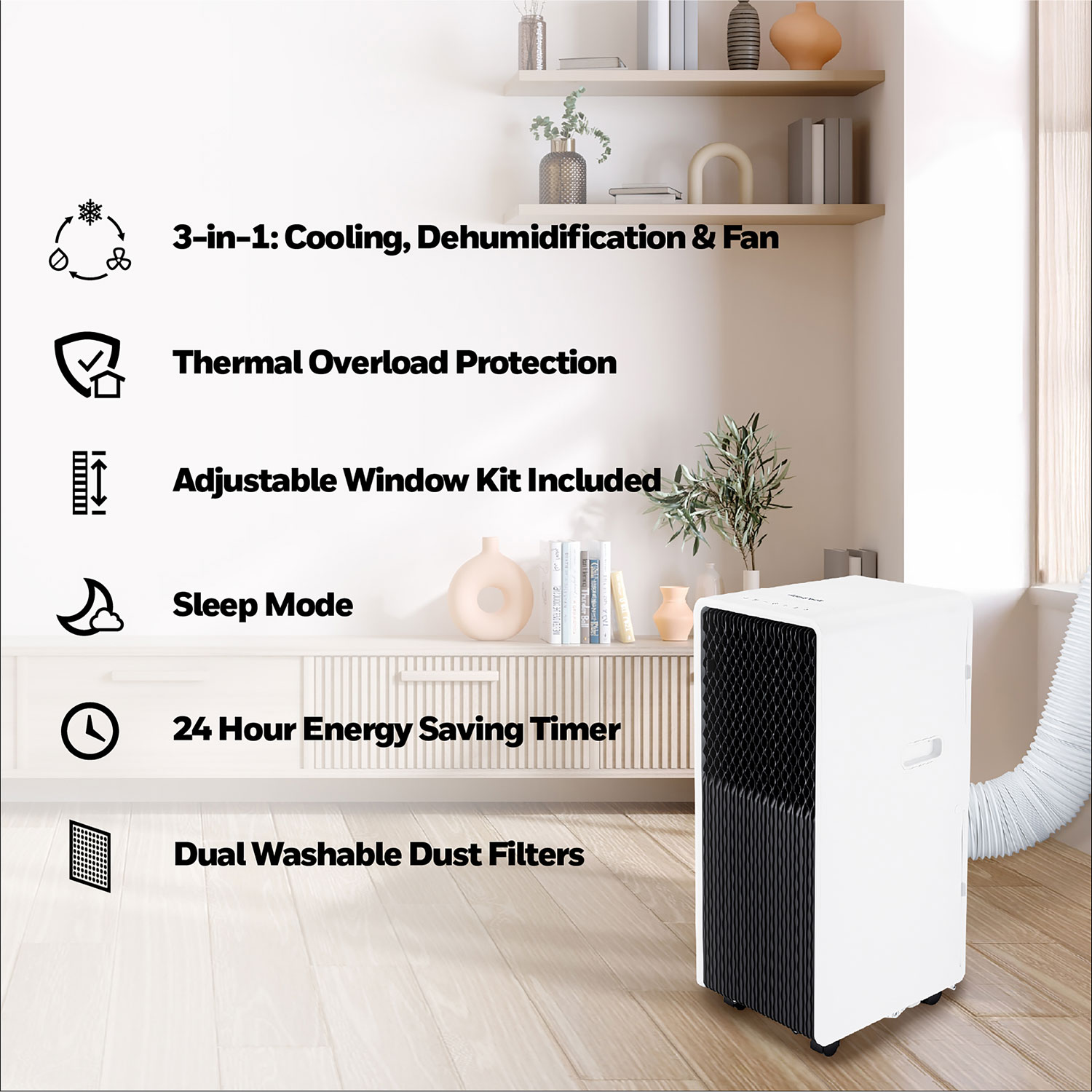 Honeywell Smart Portable Air Conditioner with Wi-Fi - 13500 BTU