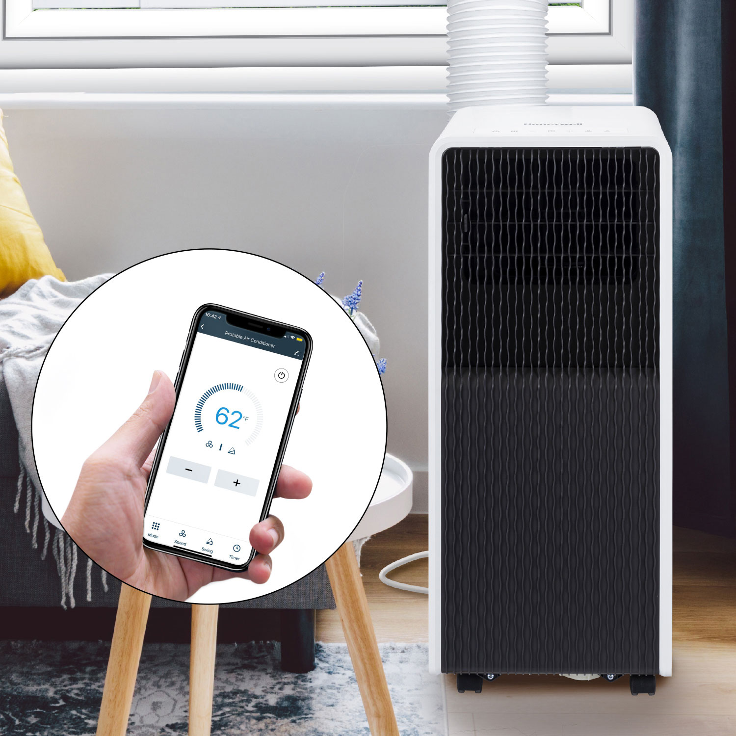 Honeywell Smart Portable Air Conditioner with Wi-Fi - 11000 BTU