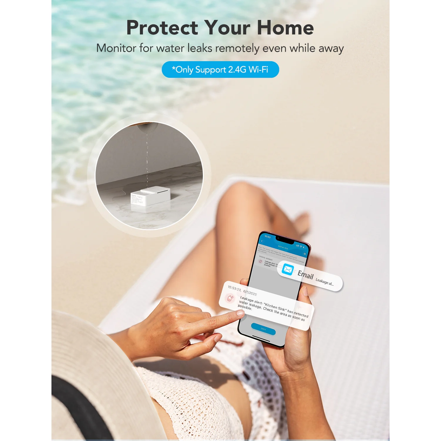 Goveelife Water Leak Sensor