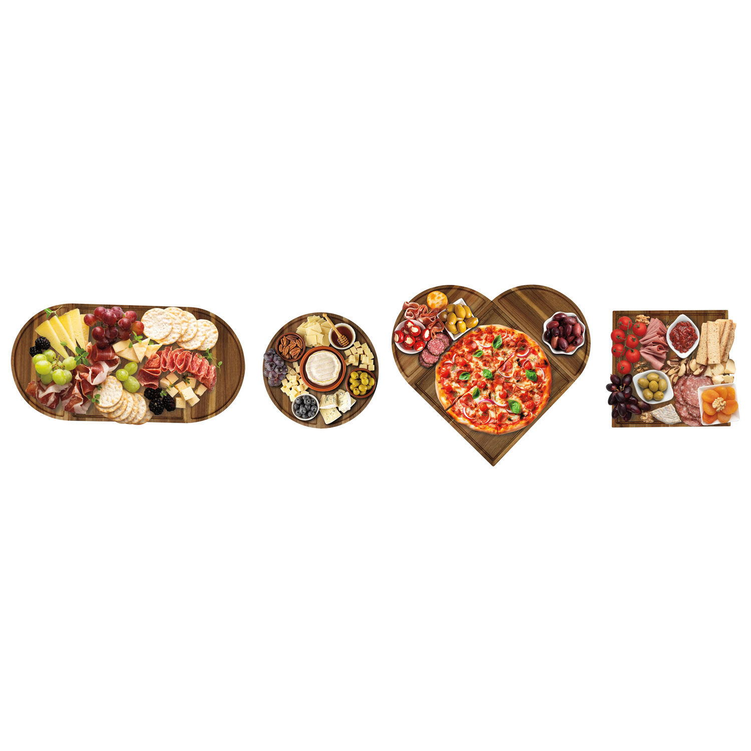 Cusinart Acacia Charcuterie 3-Piece Connectable Serving Board Set