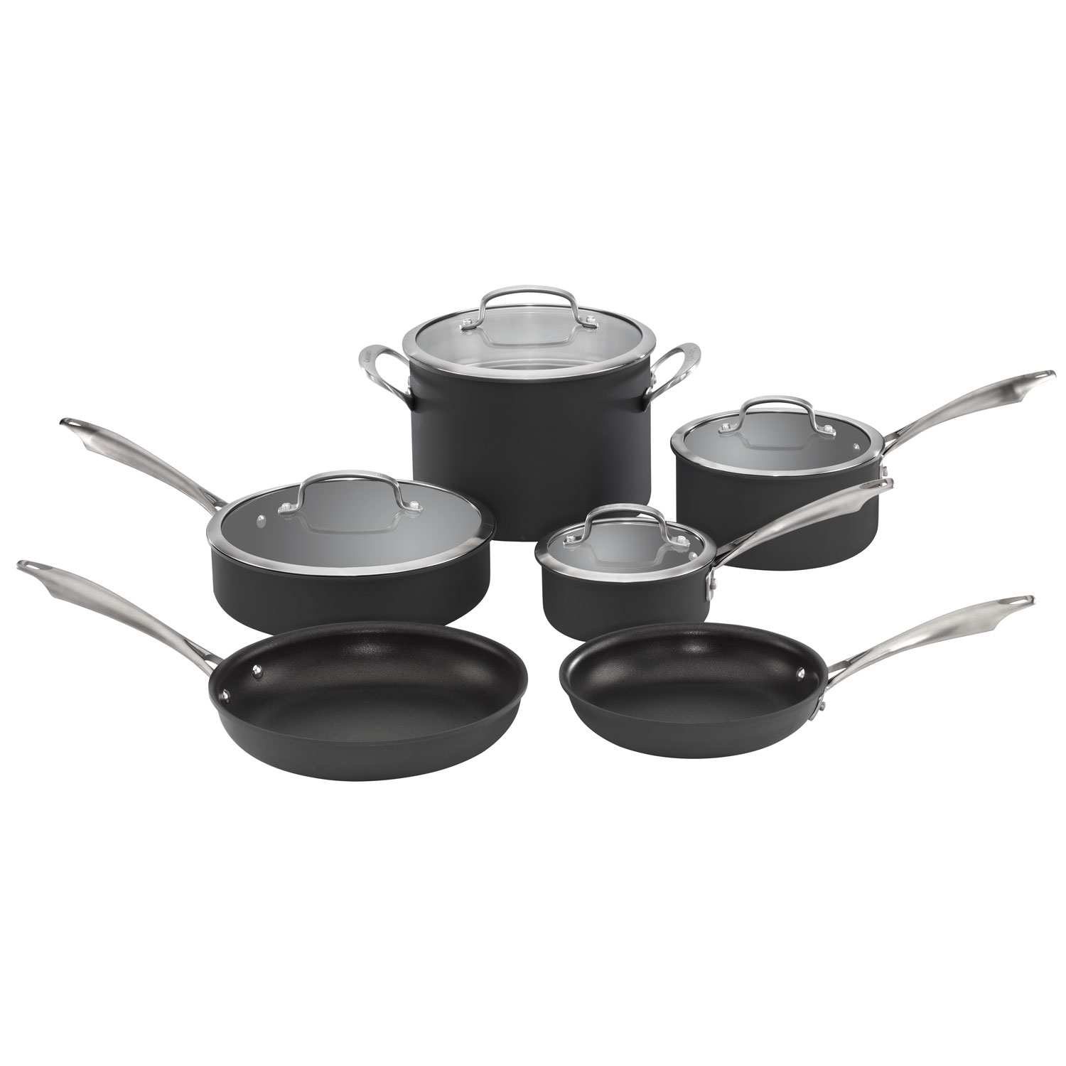 Cuisinart 10-Piece Induction Cookware Set - Silver