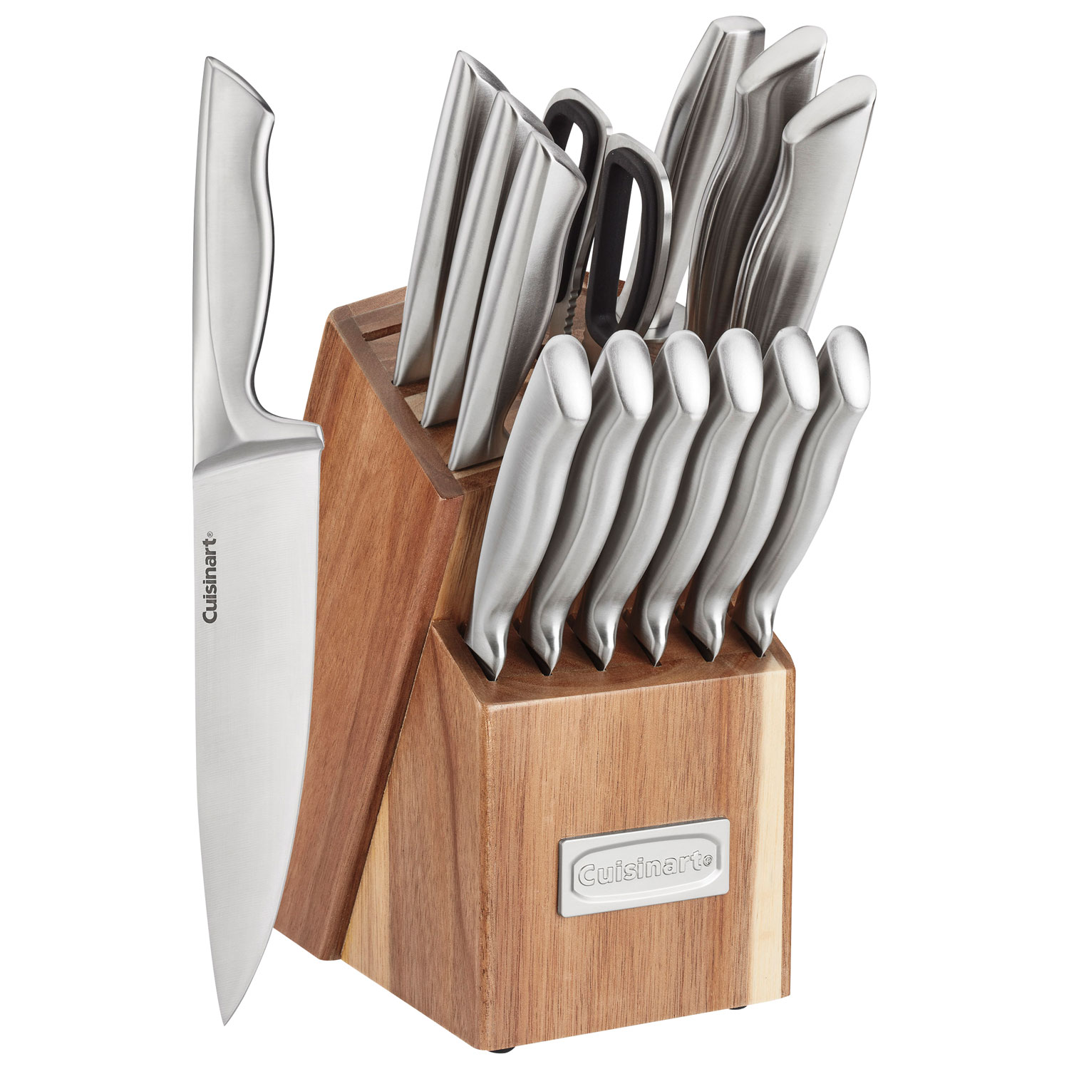 Cuisinart German Steel 15-Piece Knife Block Set - Stainless Steel/Wood