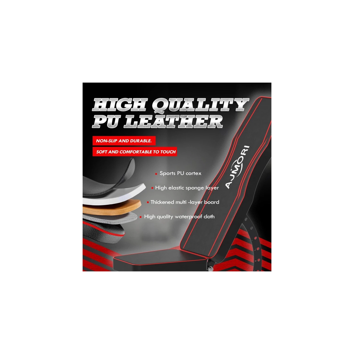 1200LB Weight Bench - Adjustable Workout Bench for Home Gym, Multi-Angle Strength Training