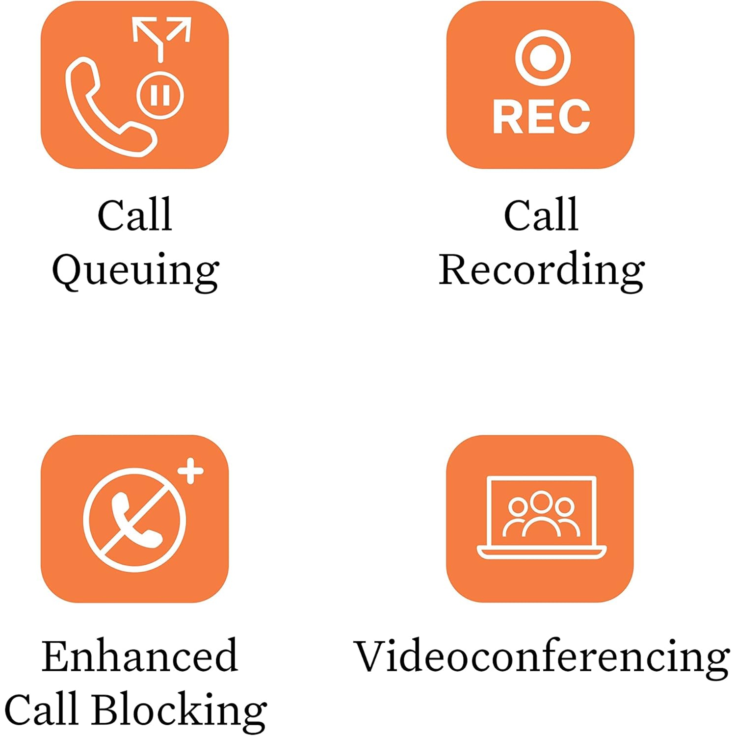 Téléphone de bureau IP Wi-Fi professionnel 2624&nbsp;W d'Ooma de Grandstream. Fonctionne avec le service téléphonique VoIP infonuagique Ooma Office