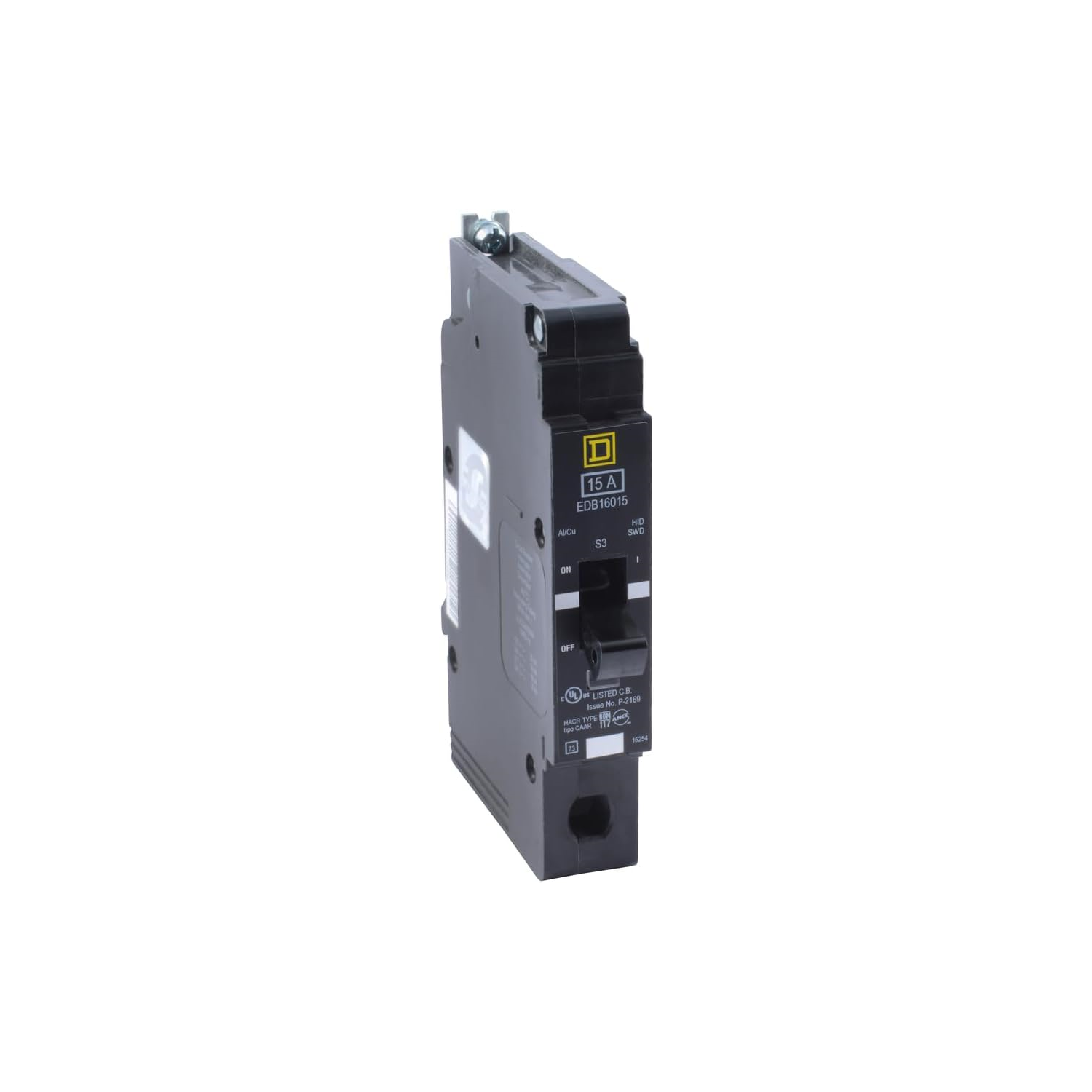 SCHNEIDER ELECTRIC 600-VOLT 15-AMP EJB16015 Miniature Circuit Breaker 600V 15A