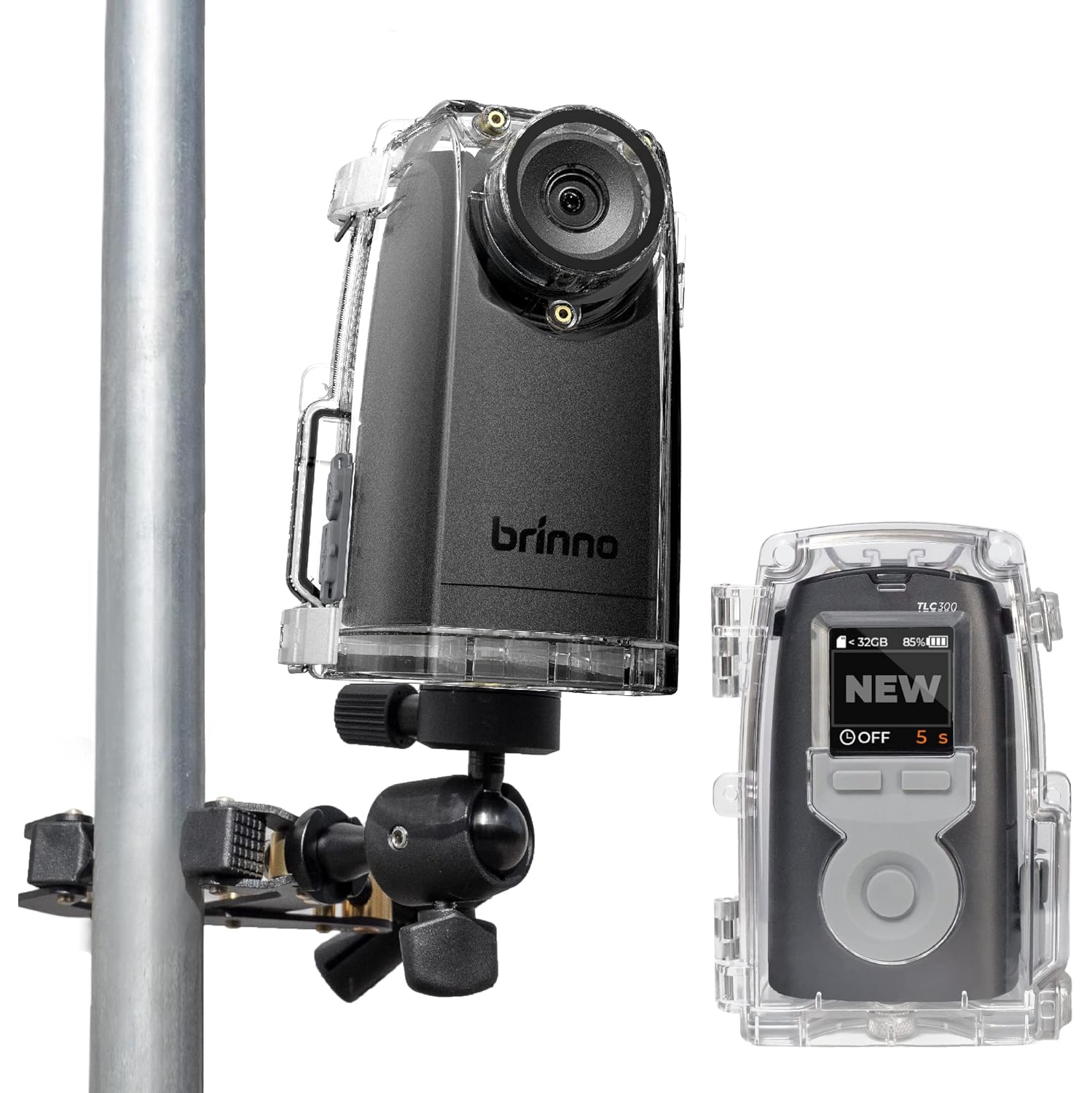 Brinno Time Lapse Camera BCC300-C Bundle, Outdoor Construction Jobsite Plant Weather | HDR FHD1080P Timelapse Camera LCD Screen | Extended Battery