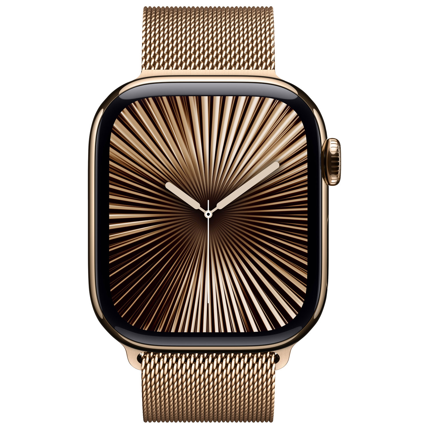 Koodo Apple Watch Series 10 42mm Gold Titanium Case with Gold Milanese Loop - Medium/Large - Monthly Tab Payment