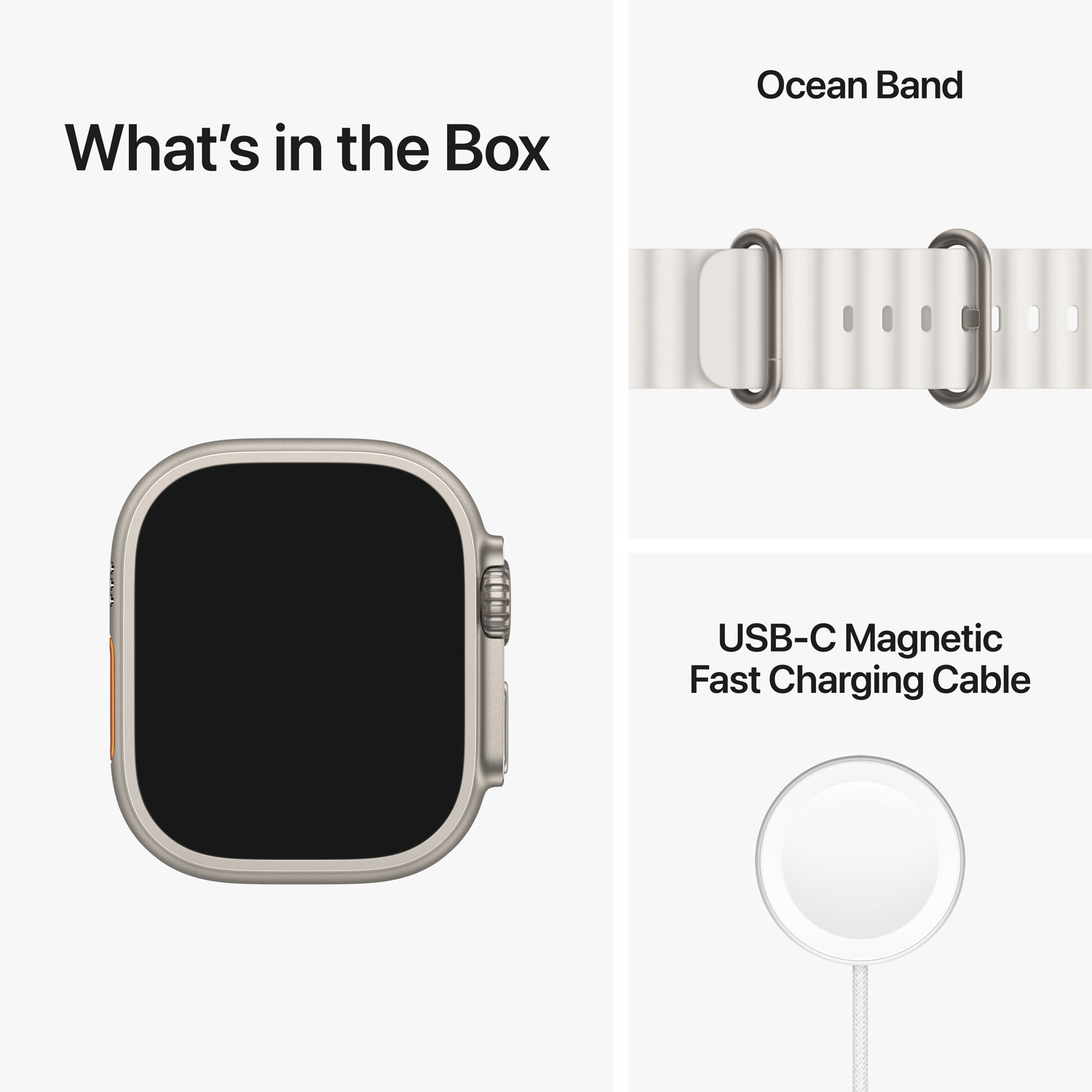 Koodo Apple Watch Ultra 49mm Titanium Case with White Ocean Band - Monthly Tab Payment