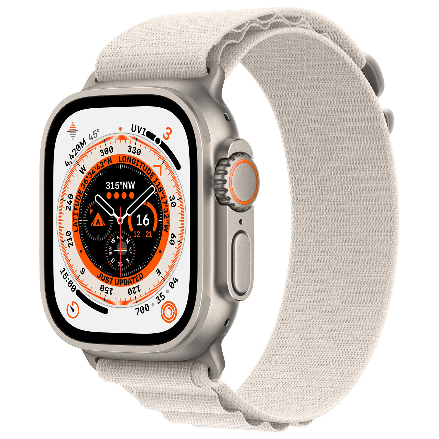 Apple Watch Ultra avec boîtier de 49 mm en titane et bracelet alpin comète par Koodo - Petit - Paiement Balance mensuel