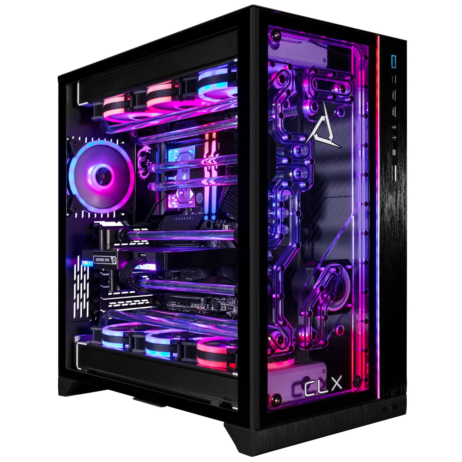 CLX RA Gaming Desktop - Liquid Cooled Intel Core i9 14900K 3.2GHz 24-Core Processor, 96GB DDR5 Memory, RTX 4090 24GB GDDR6X Graphics, 2TB SSD, 6TB HDD, WiFi, Windows 11 Home 64-bit