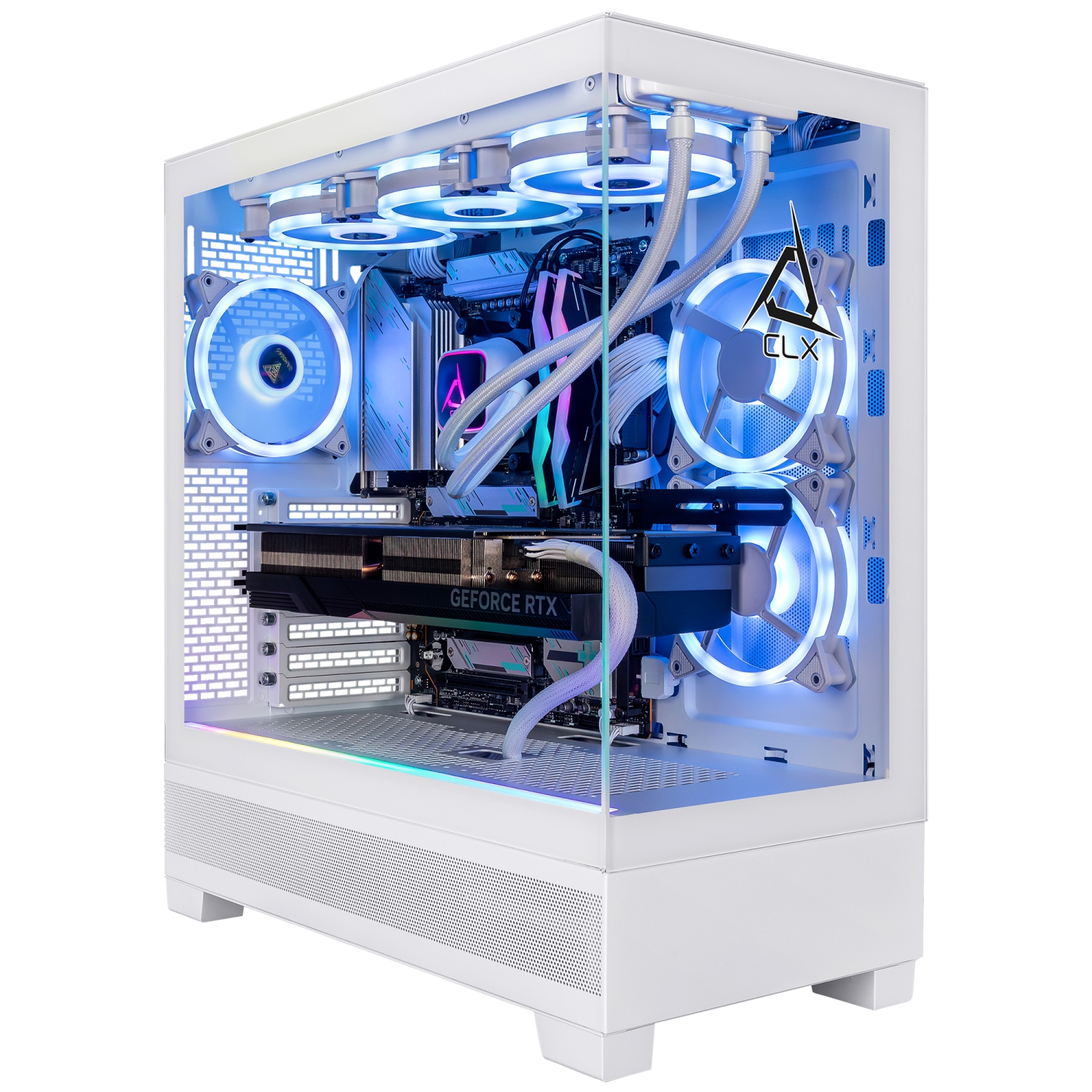 CLX SET Gaming Desktop - Liquid Cooled AMD Ryzen 9 9950X 4.3GHz 16-Core Processor, 64GB DDR5 Memory, RTX 4080 SUPER 16GB GDDR6X Graphics, 2TB SSD, WiFi, Windows 11 Home 64-bit