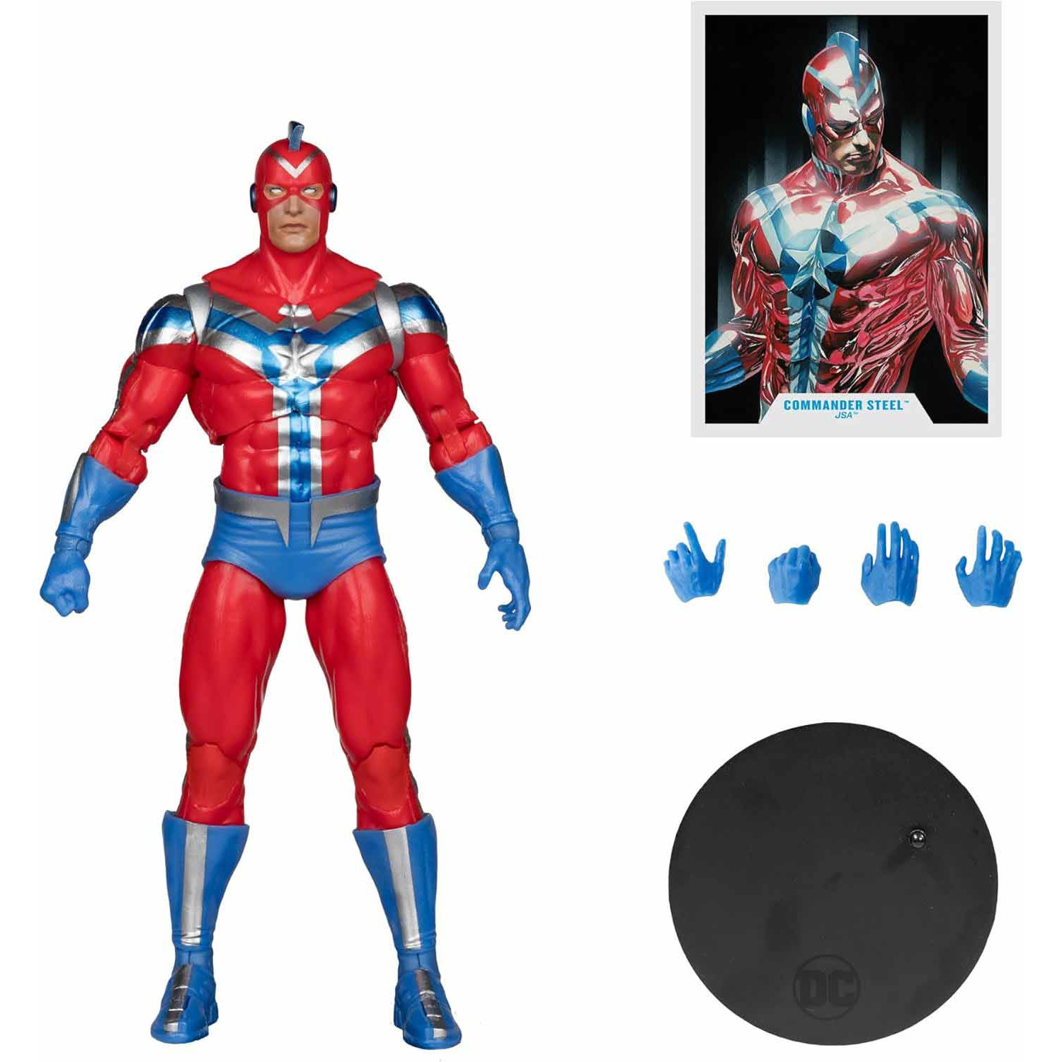 DC Multiverse JSA 7 Inch Action Figure Exclusive - Commander Steel Gold Label
