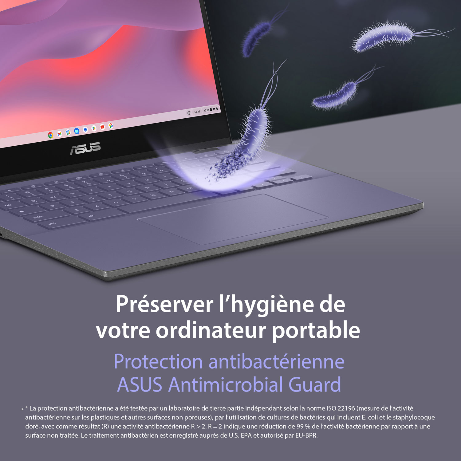 Chromebook 2-en-1 à écran tactile de 14 po CM14 Flip d'ASUS avec 3 mois de forfait Google AI Pro