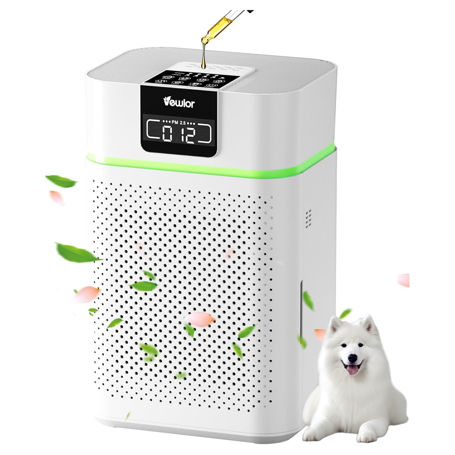 Purificateur d'air VEWIOR pour la maison grande pièce, filtre HEPA couvrant jusqu'à 1560&nbsp;pi² pour le pollen de fumée sauvage