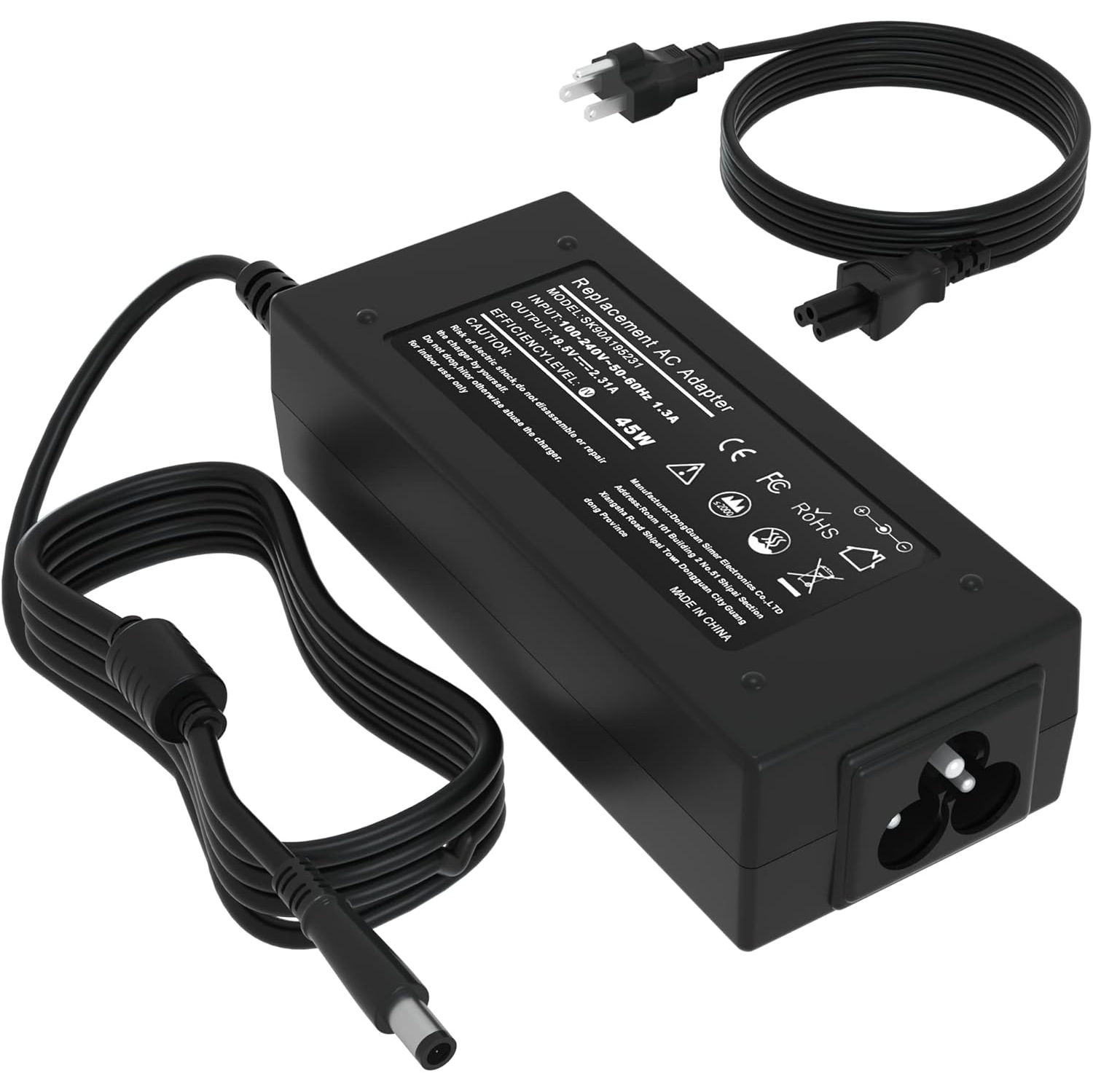 45W 19.5V 2.31A AC adapter laptop charger for Dell Inspiron 15 7000 5000 3000 5551 5555 5558 7558 Series Inspiron 14 15-3552 7348 Series Dell XPS 11 12 13 Latitude 12 13 14 7202 33