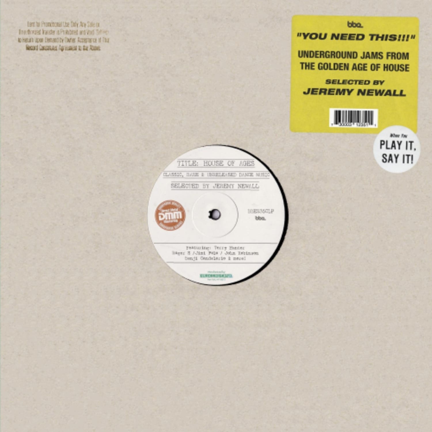 Various - HOUSE OF AGES SELECTED BY JEREMY NEWALL - [Vinyl]