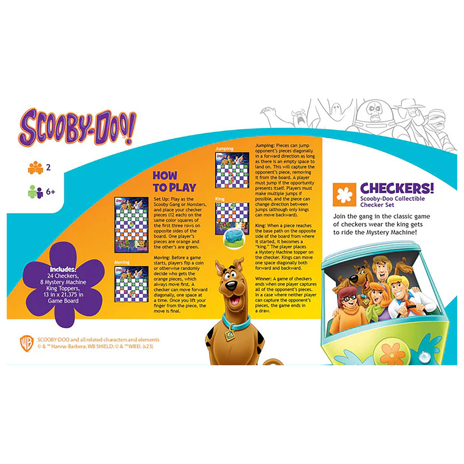 Scooby-Doo! Checkers Board Game