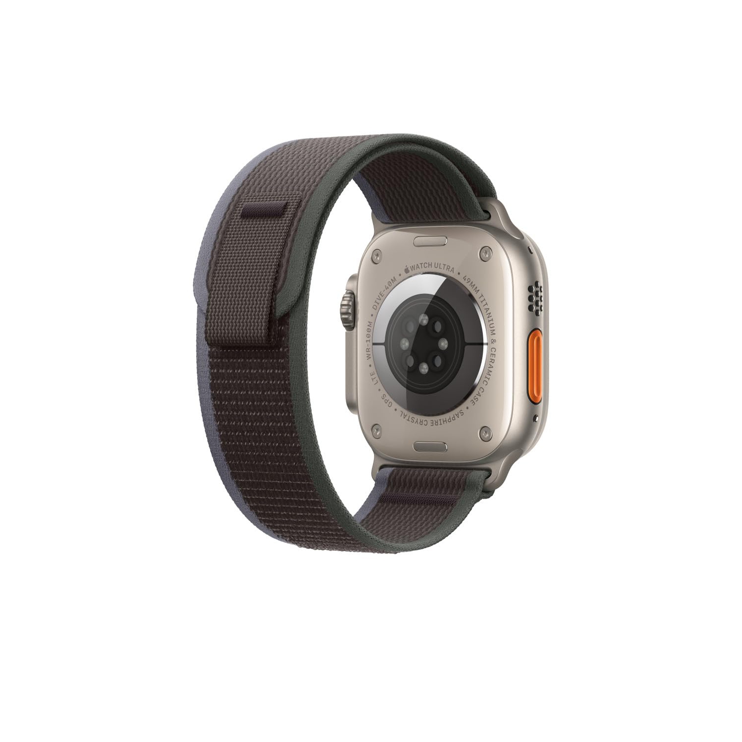 Apple - 49mm Blue/Black Trail Loop - M/L - Black/Blue