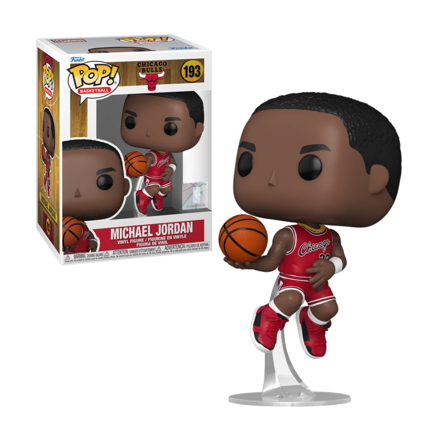 Figurine d'action de 3,75&nbsp;po NBA Basketball de Pop Sports - Michael Jordan #193