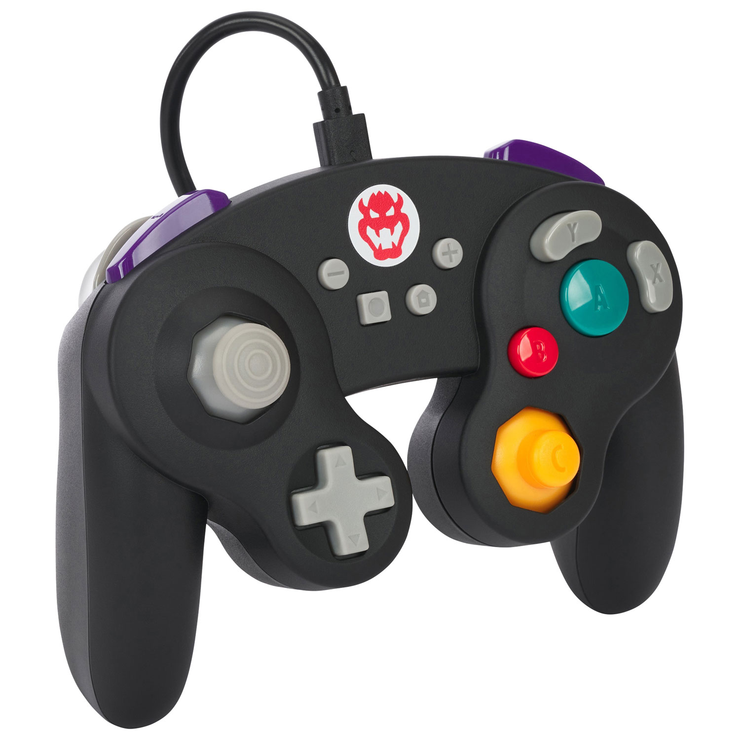 Manette avec fil de style GameCube de PowerA pour Nintendo Switch - Bowser