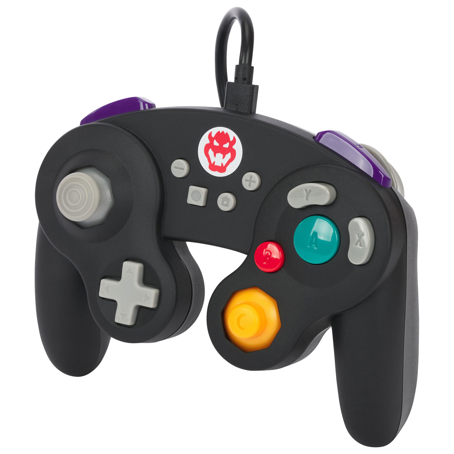 Manette avec fil de style GameCube de PowerA pour Nintendo Switch - Bowser