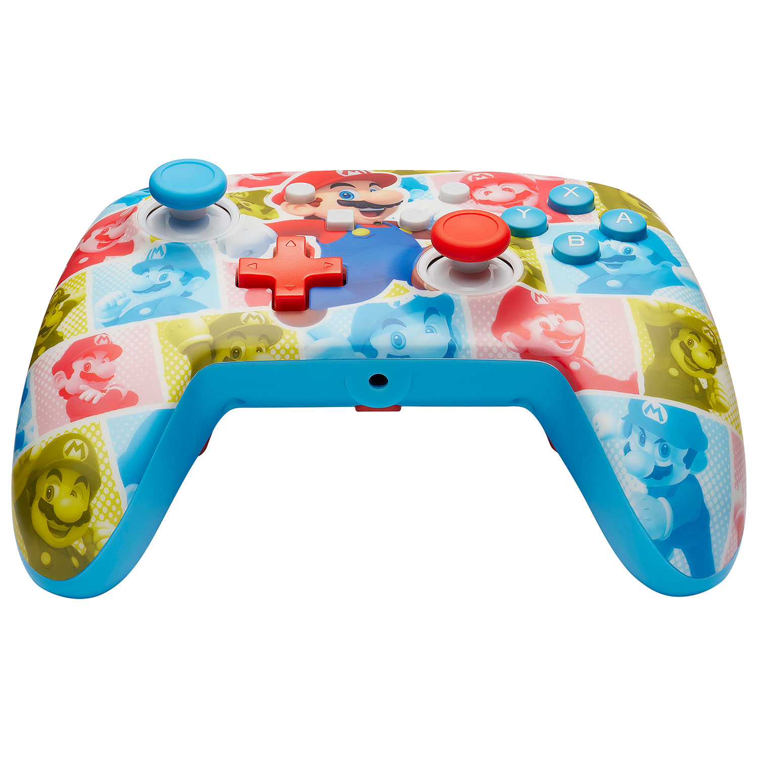 Manette avec fil optimisée de PowerA pour Nintendo Switch - Mario Hero Reel